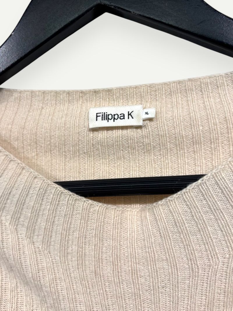 Cream Wool Blend Knit