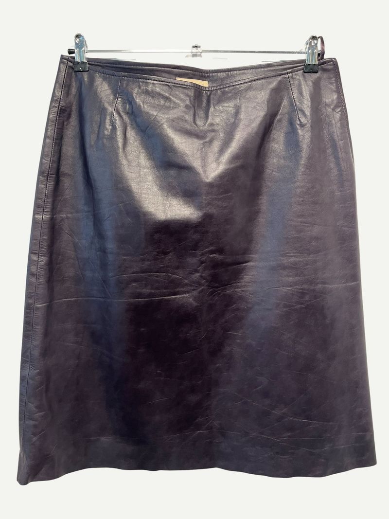Dark Purple Knee Length Skirt