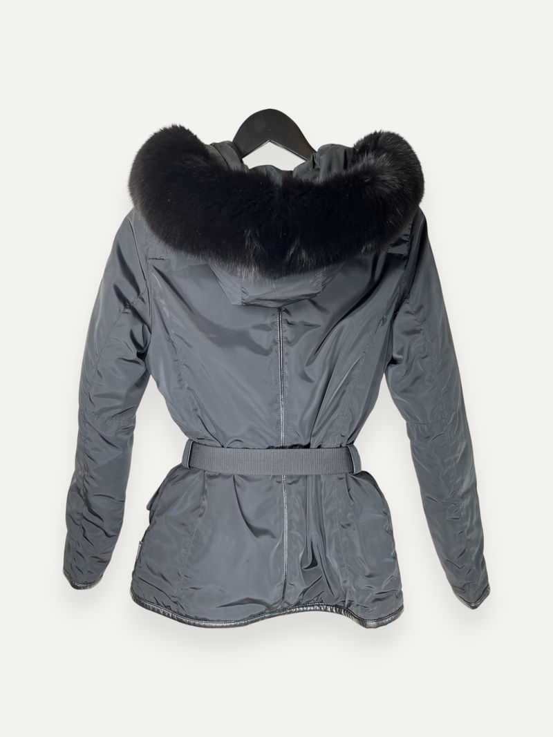 Black Belted Down Jacket