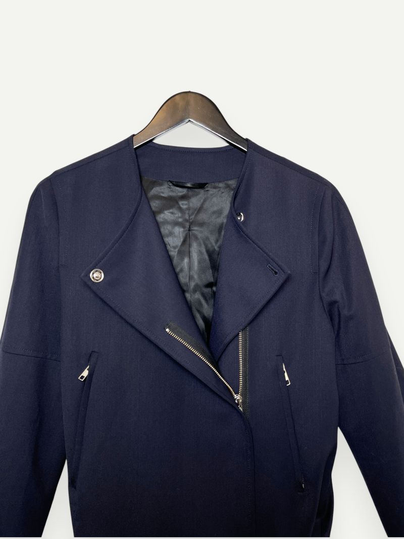 Navy Belted Jacket