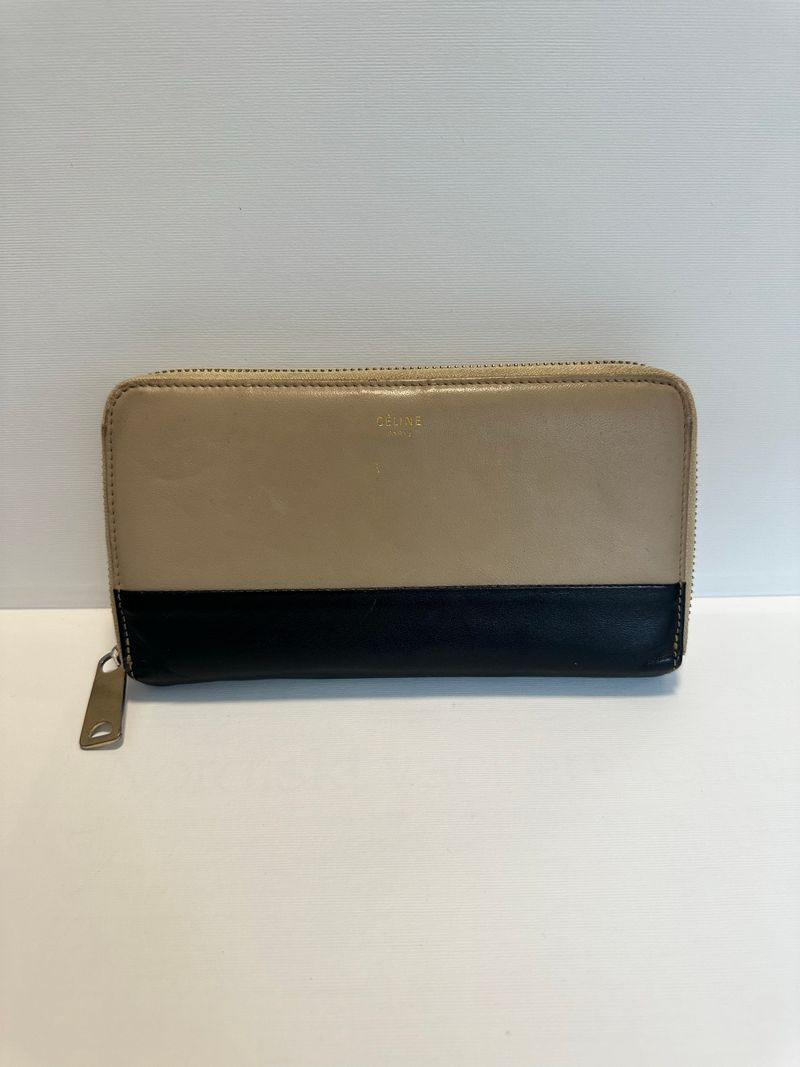 Bicolor Zip Wallet Wallet