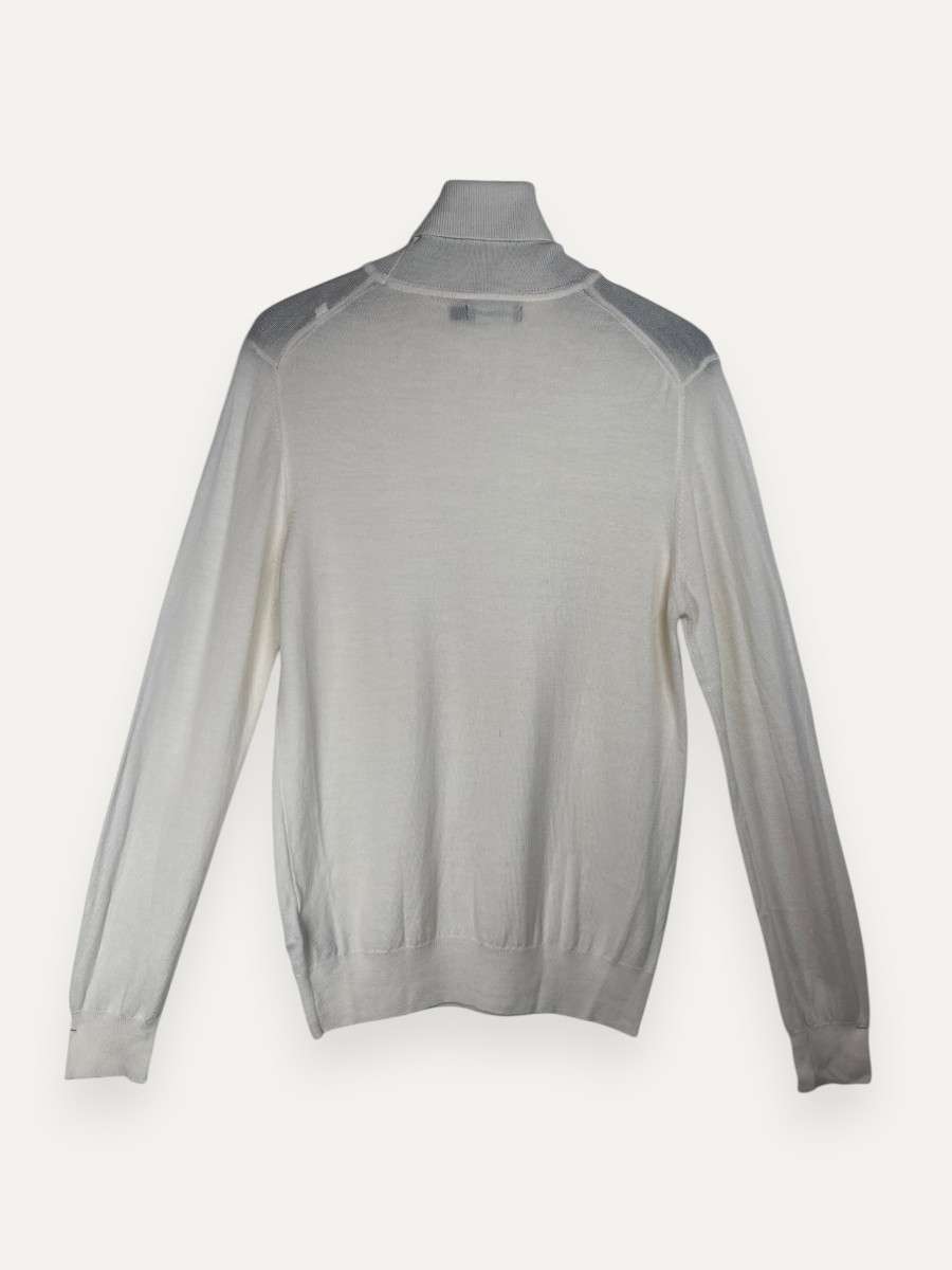Cream Turtleneck Knitwear
