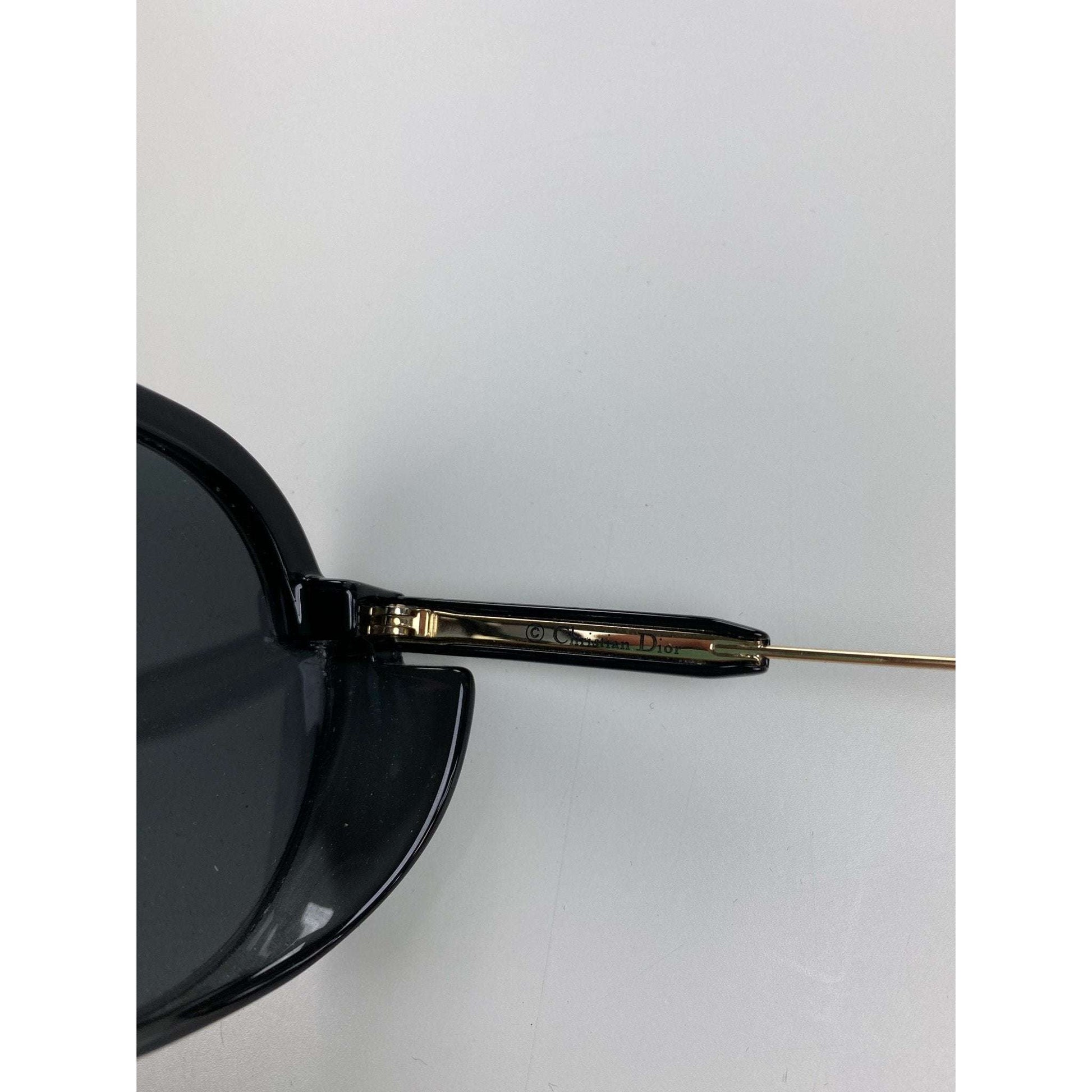 Black Aviator Sunglasses by Dior