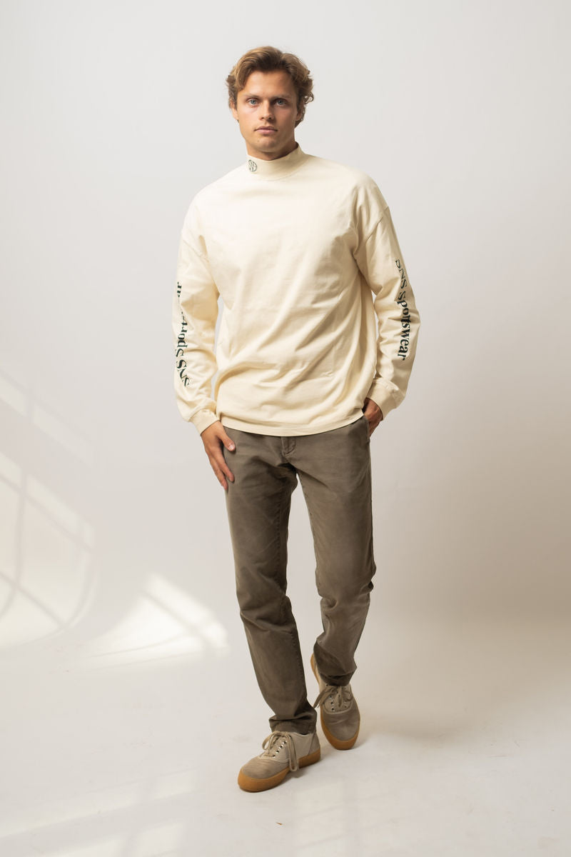 Off-white tröja med rund hals