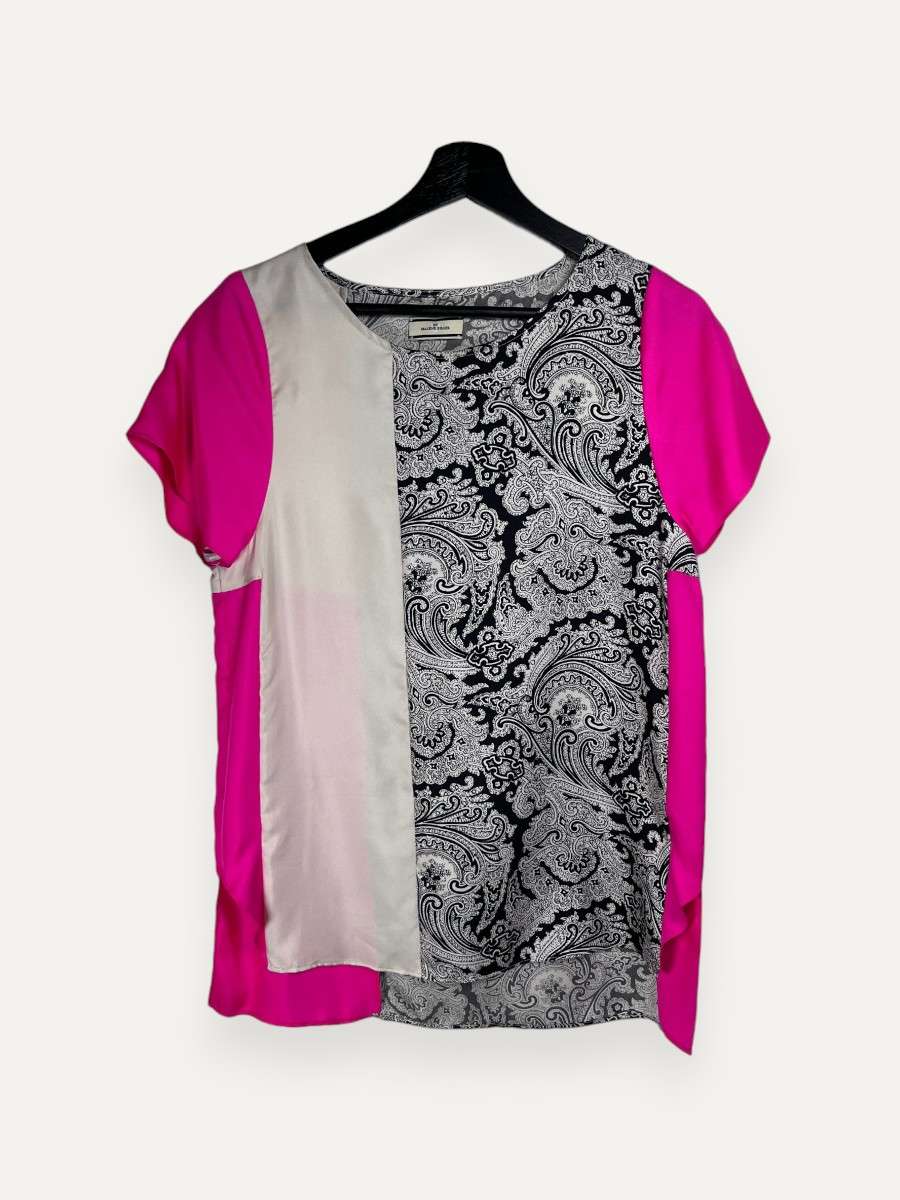 Multi-colored Short Sleeve Top