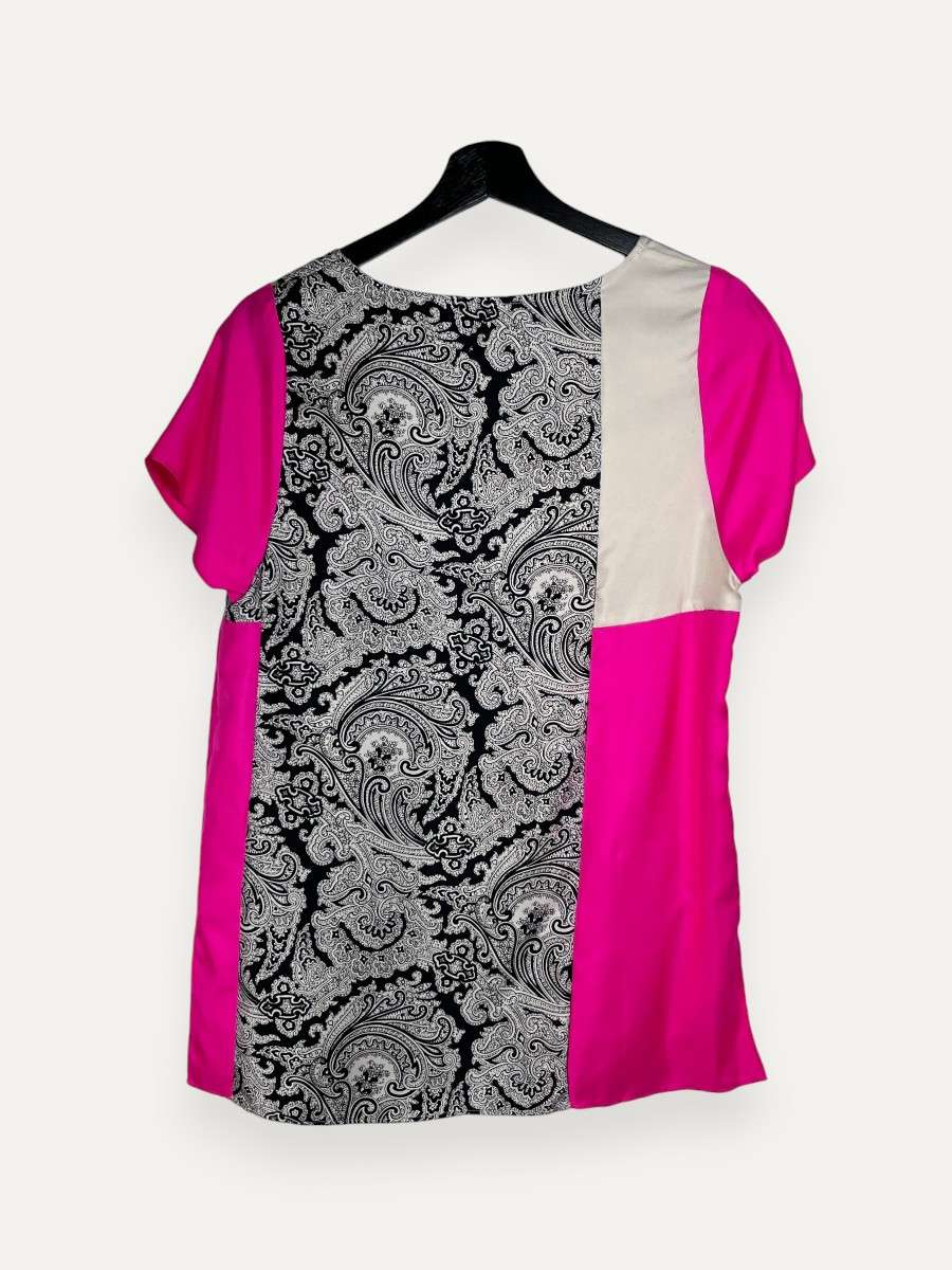 Multi-colored Short Sleeve Top