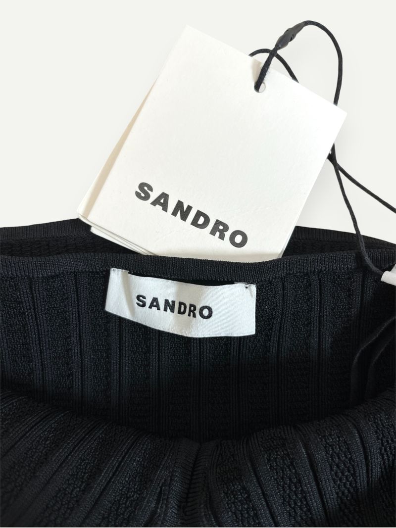 Faith Crystal-Embellished Black Halterneck Top