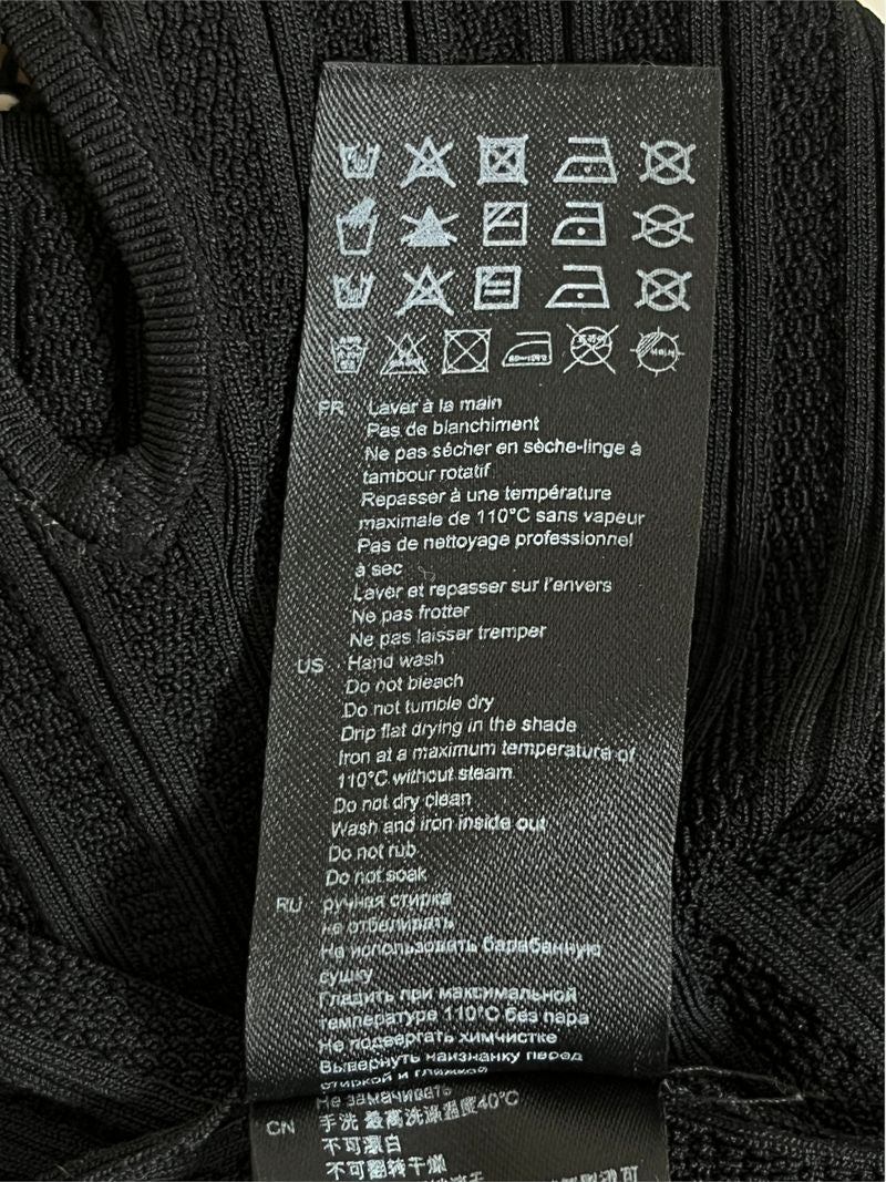 Faith Crystal-Embellished Black Halterneck Top