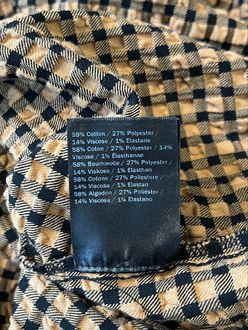 Svart & Brun Knälång Klänning