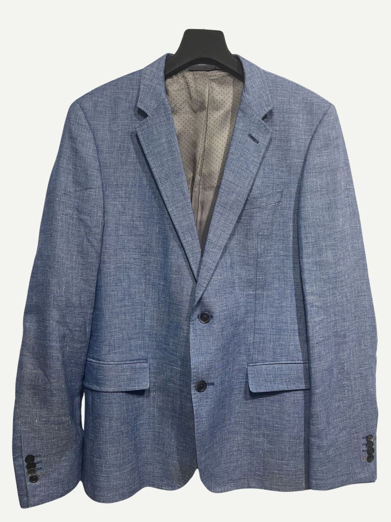 Blue Single Breasted Blazer
