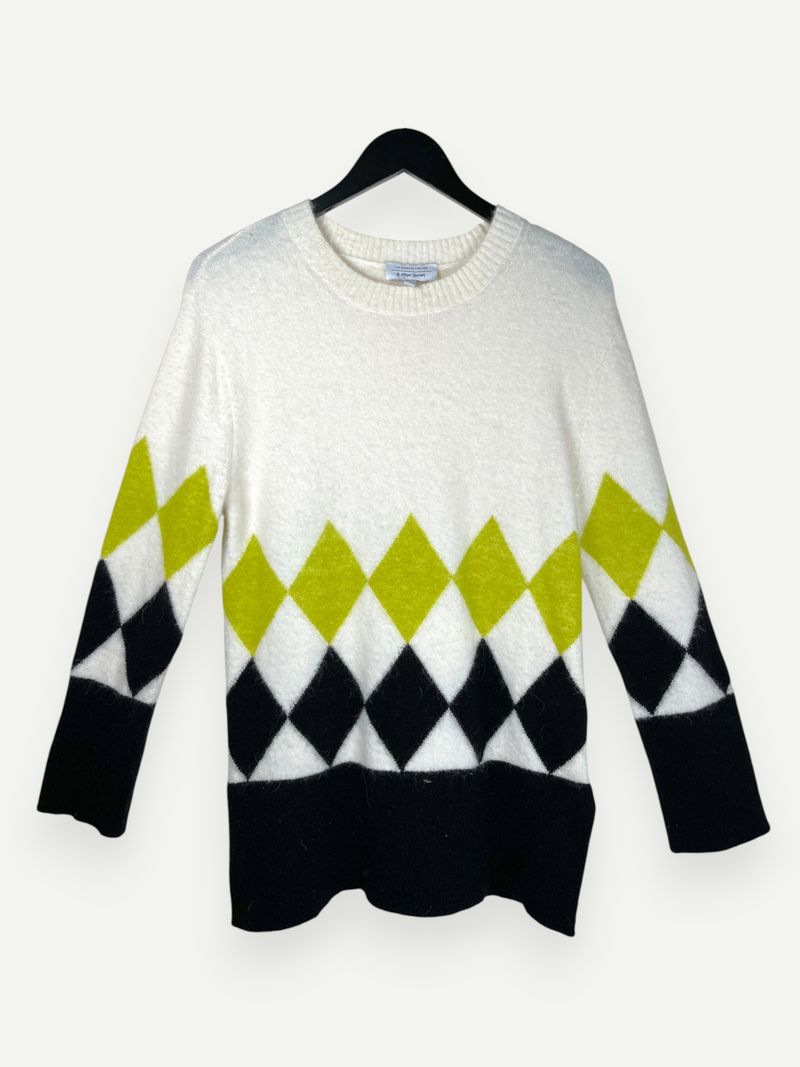 White Patterned Knit