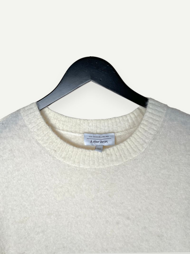 White Patterned Knit