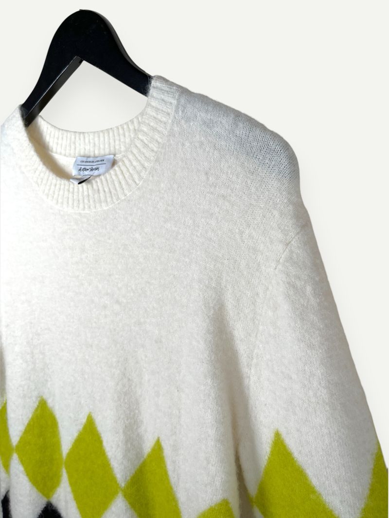 White Patterned Knit