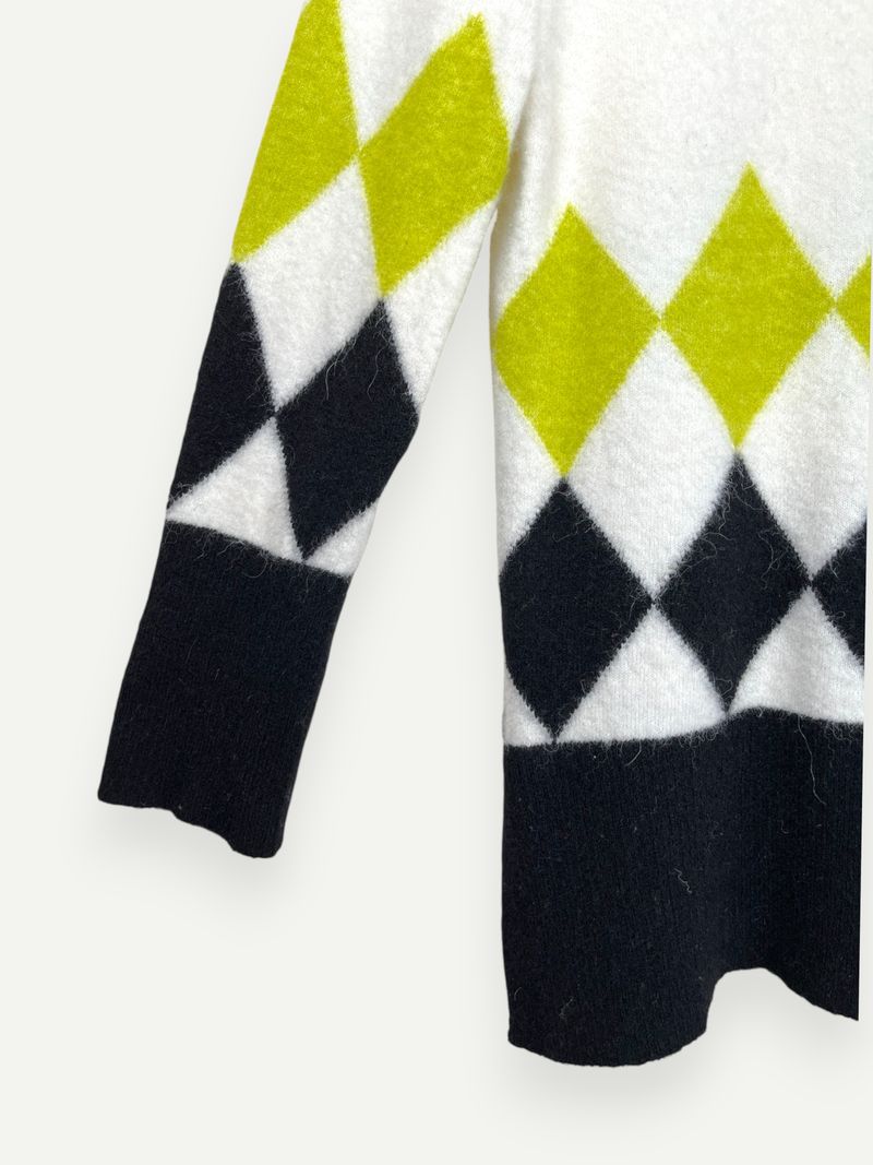 White Patterned Knit