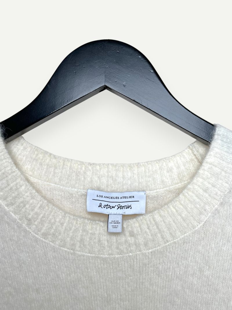 White Patterned Knit