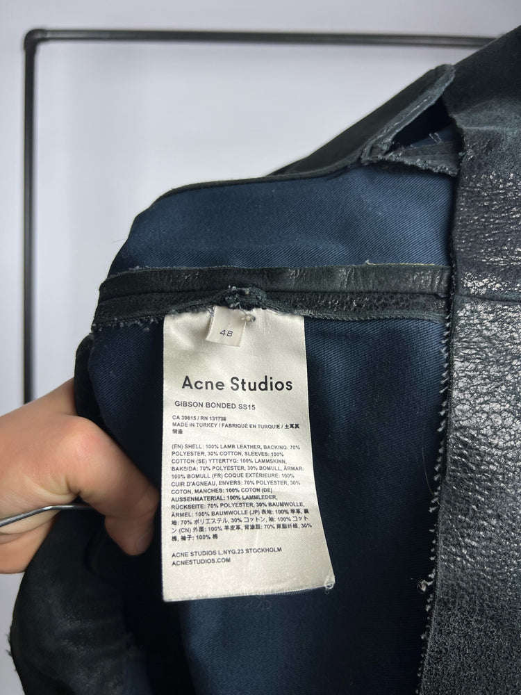 Black Leather Jacket by Acne Studios