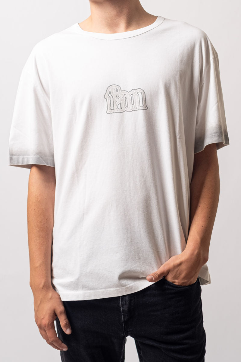 White Printed Short Sleeve T-Shirt