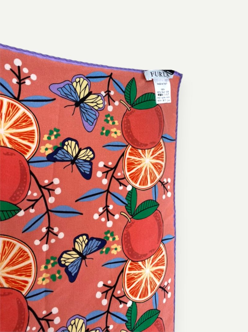 Patterned Silk Scarf