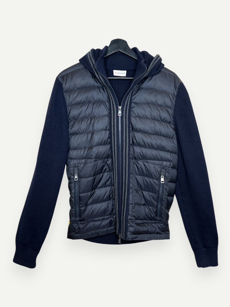 Dark Blue Maglione Tricot Cardigan