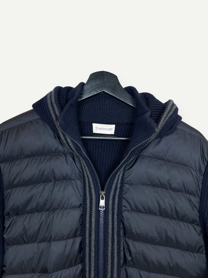 Dark Blue Maglione Tricot Cardigan