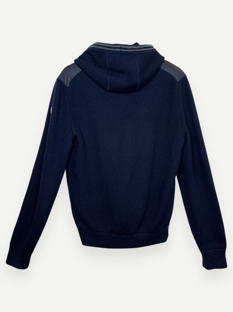 Dark Blue Maglione Tricot Cardigan