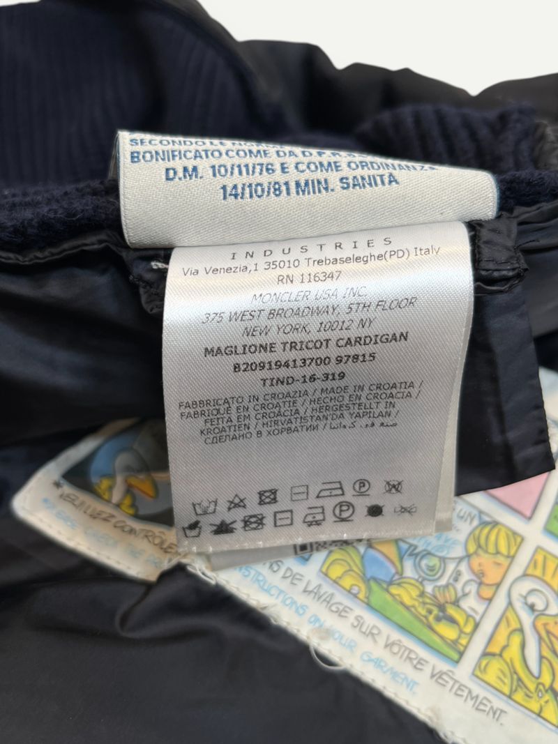 Dark Blue Maglione Tricot Cardigan