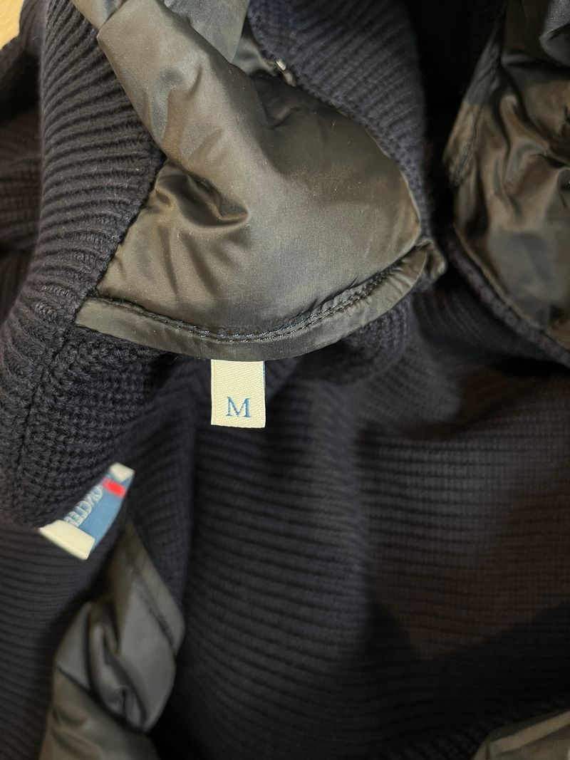 Dark Blue Maglione Tricot Cardigan