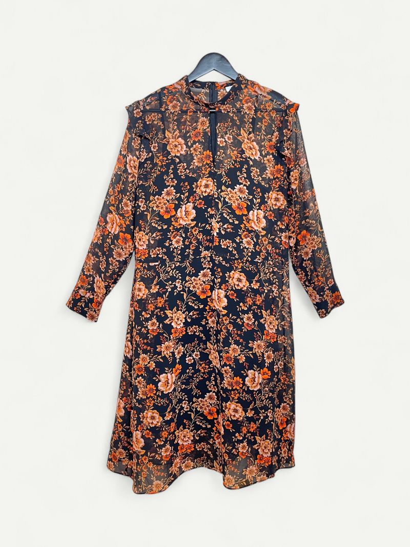 Multicolored Midi Dress