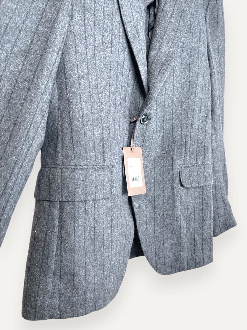 Egel Dark Grey Single Breasted Blazer