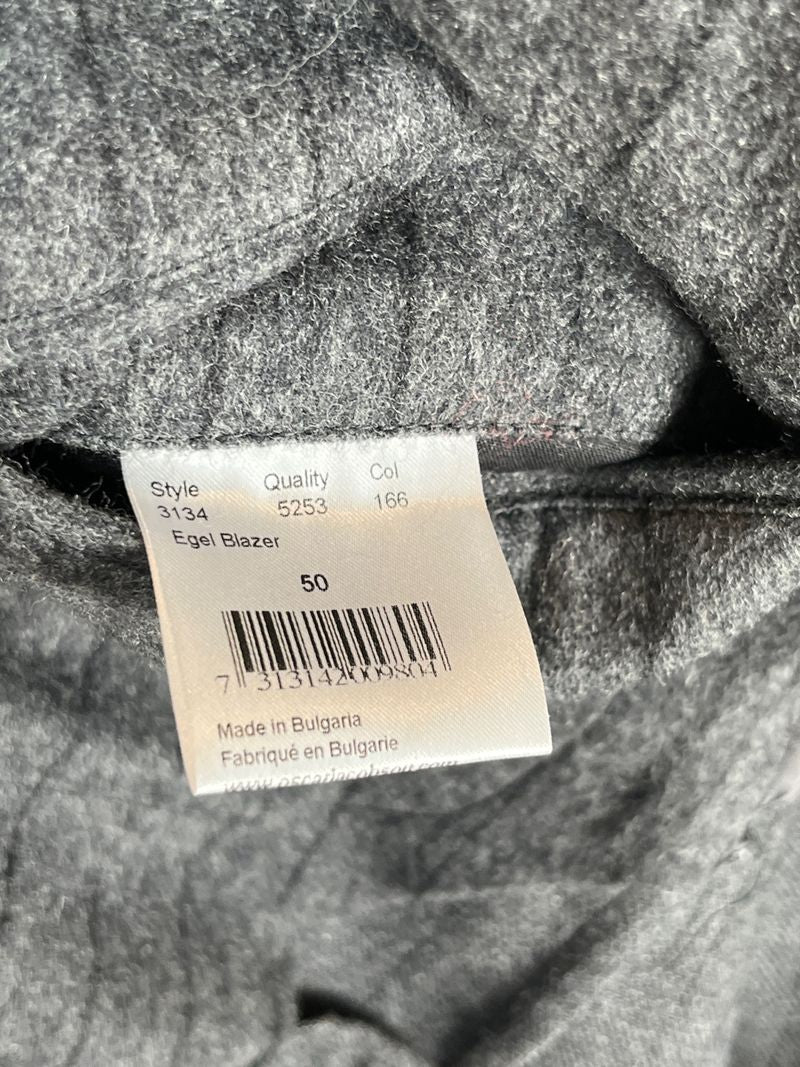 Egel Dark Grey Single Breasted Blazer