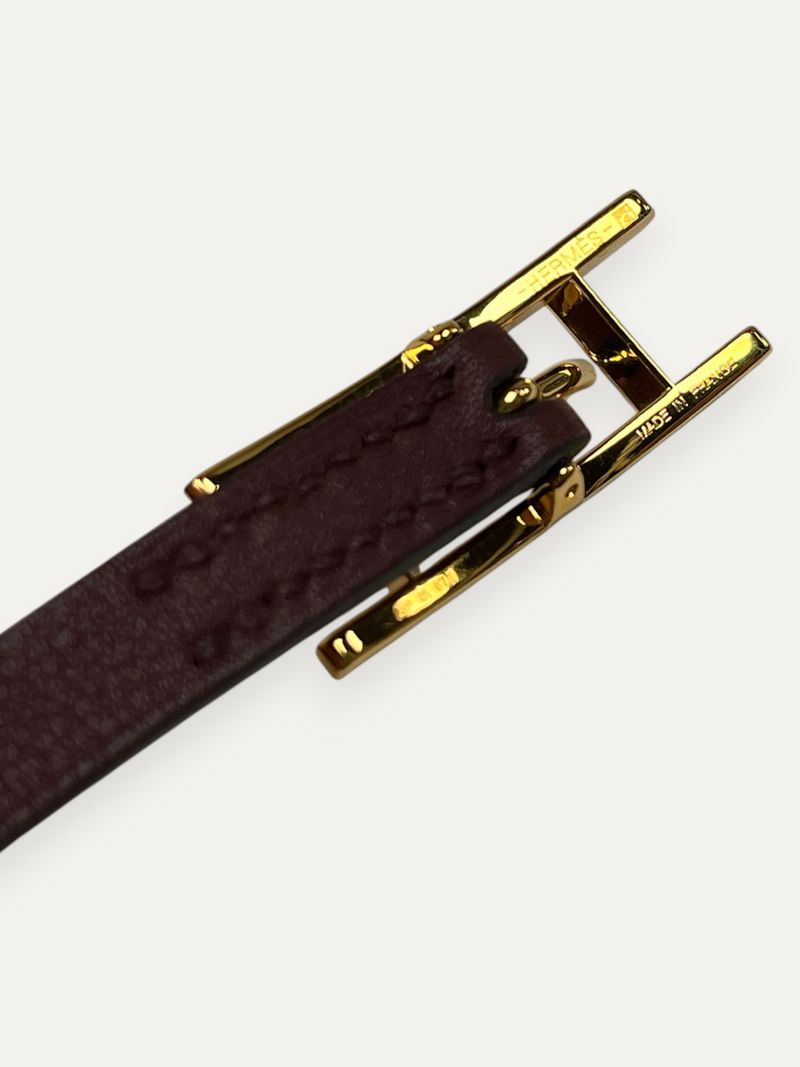 Be Hapi Double Tour Wrap Bracelet Burgundy