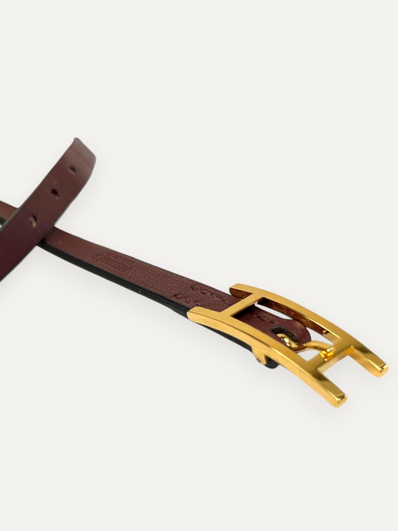 Be Hapi Double Tour Wrap Bracelet Burgundy