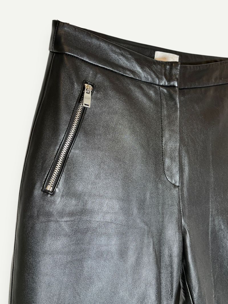 Black Leather Pant
