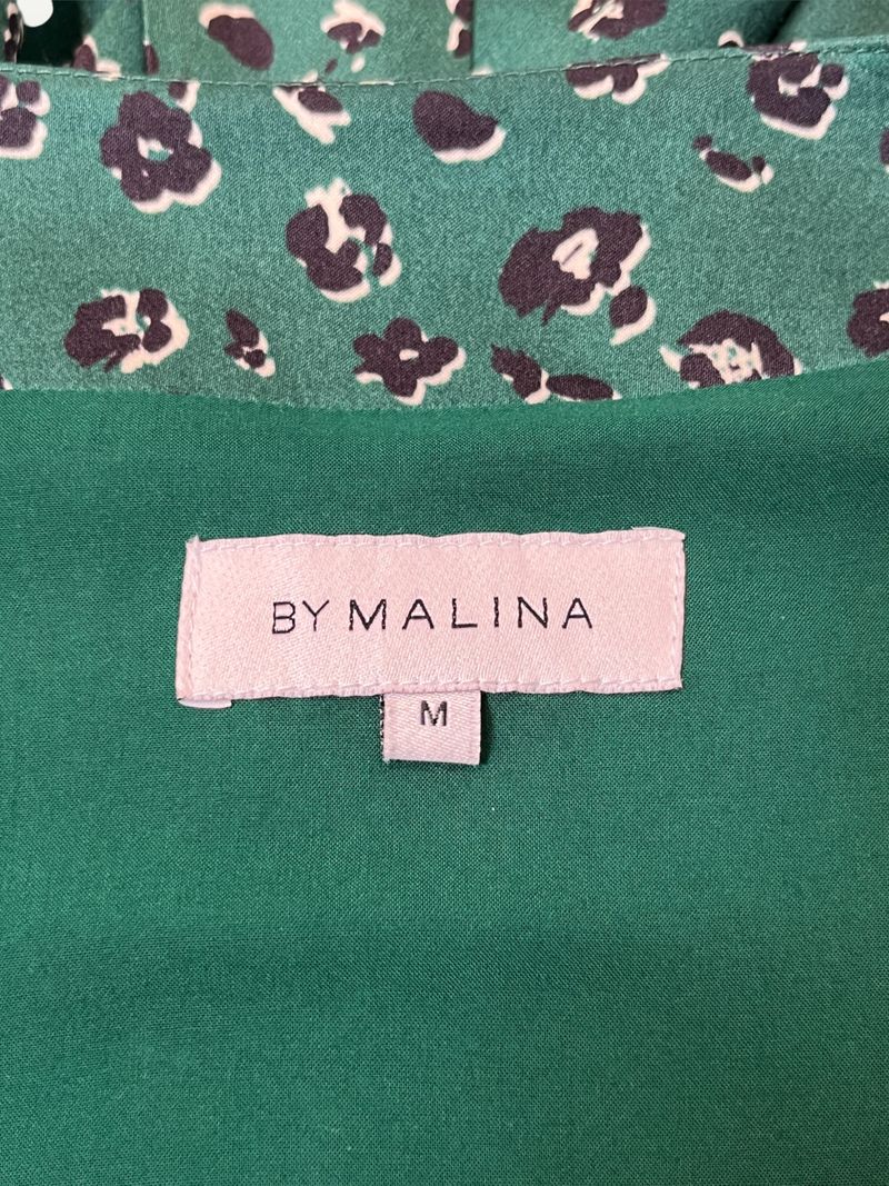 Green Leopard Print Wrap Dress