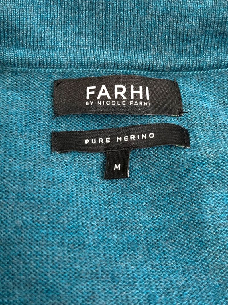 Teal Wool Polo Knit