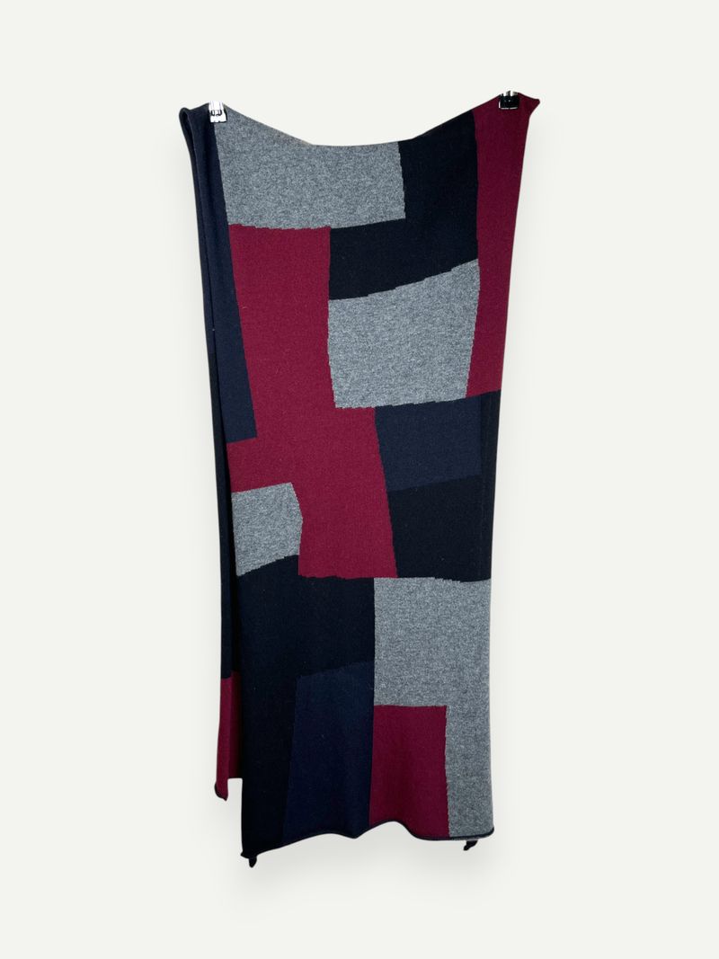 Color Block Wool Scarf