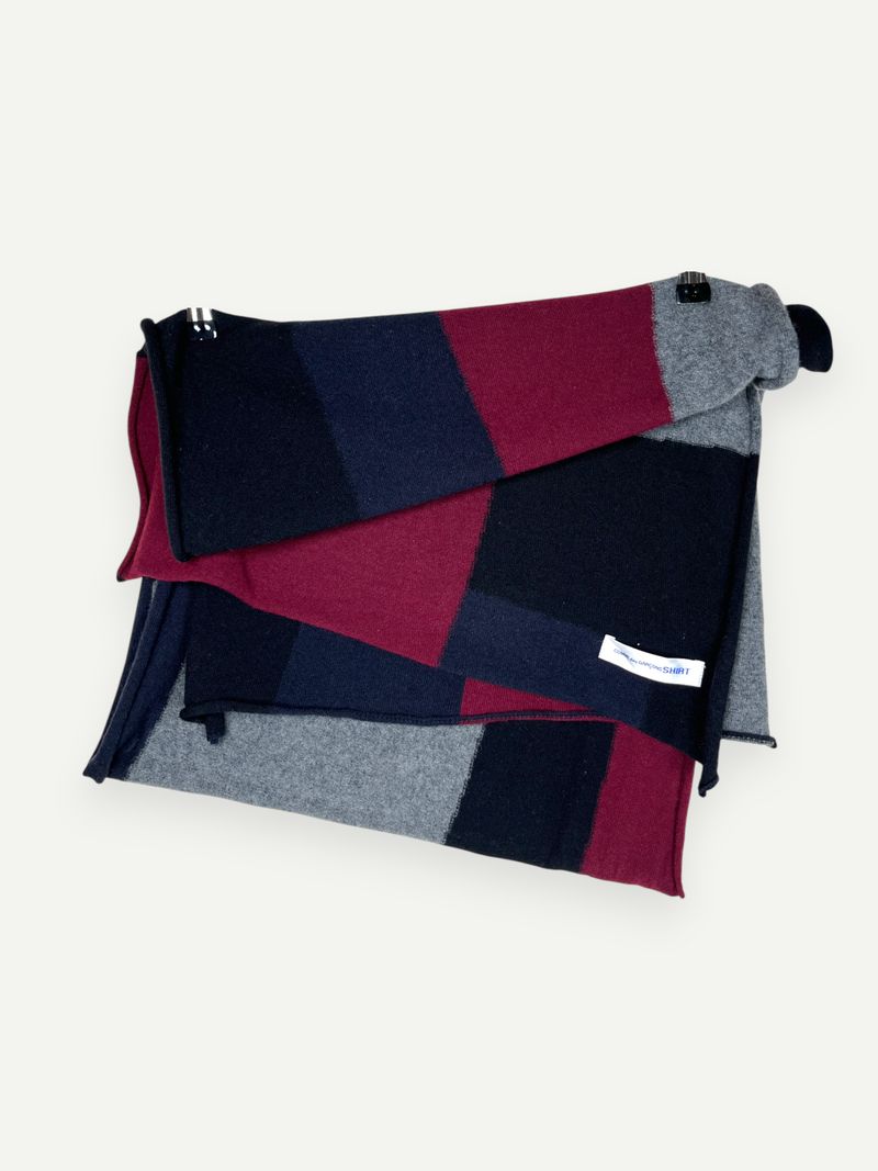 Color Block Wool Scarf