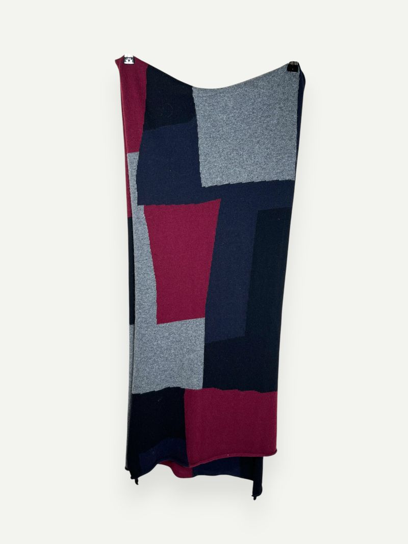 Color Block Wool Scarf