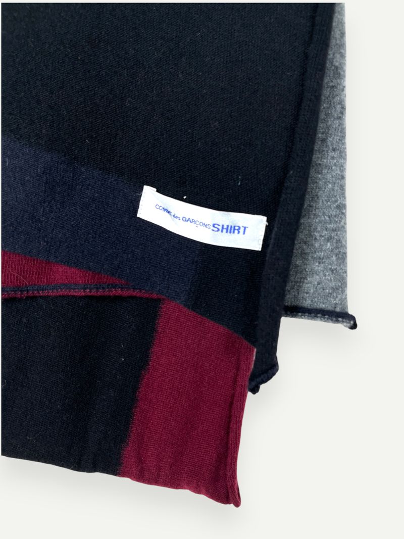 Color Block Wool Scarf