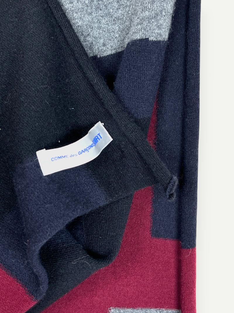 Color Block Wool Scarf