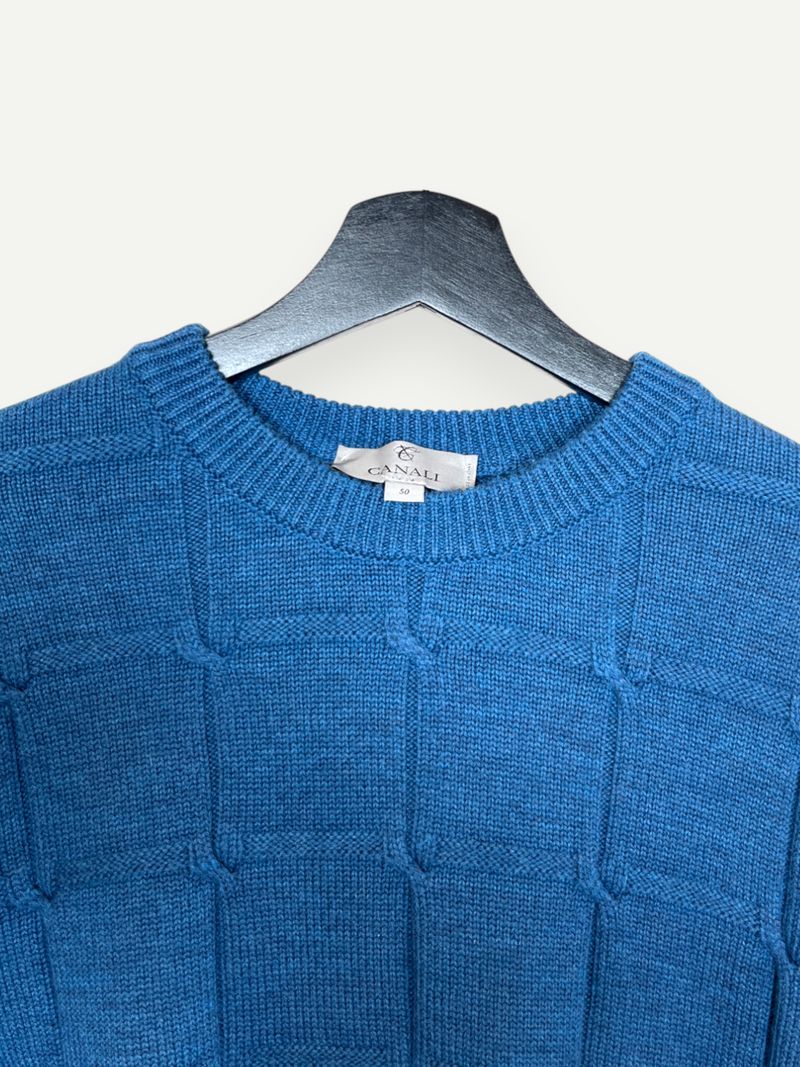 Blue Wool Knit