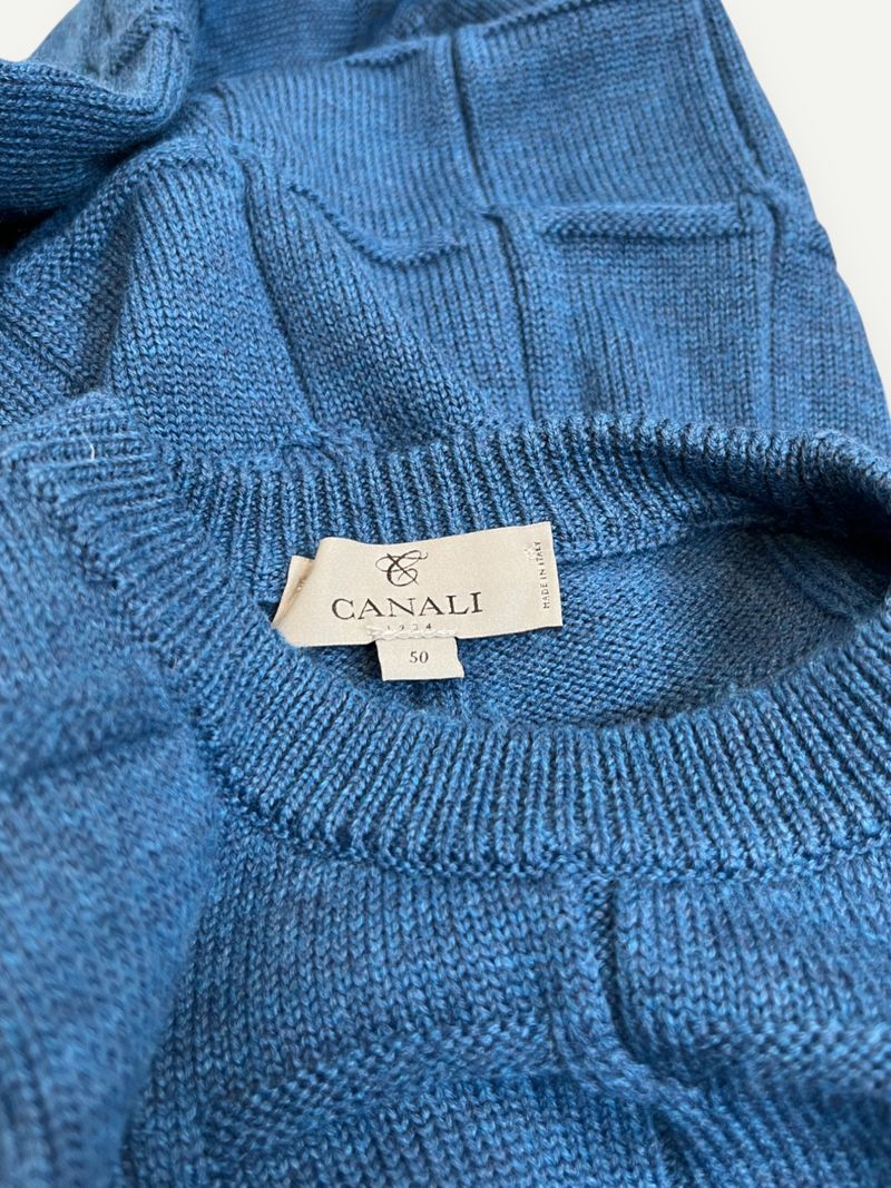Blue Wool Knit