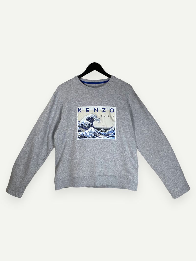 Grey Printed Crewneck