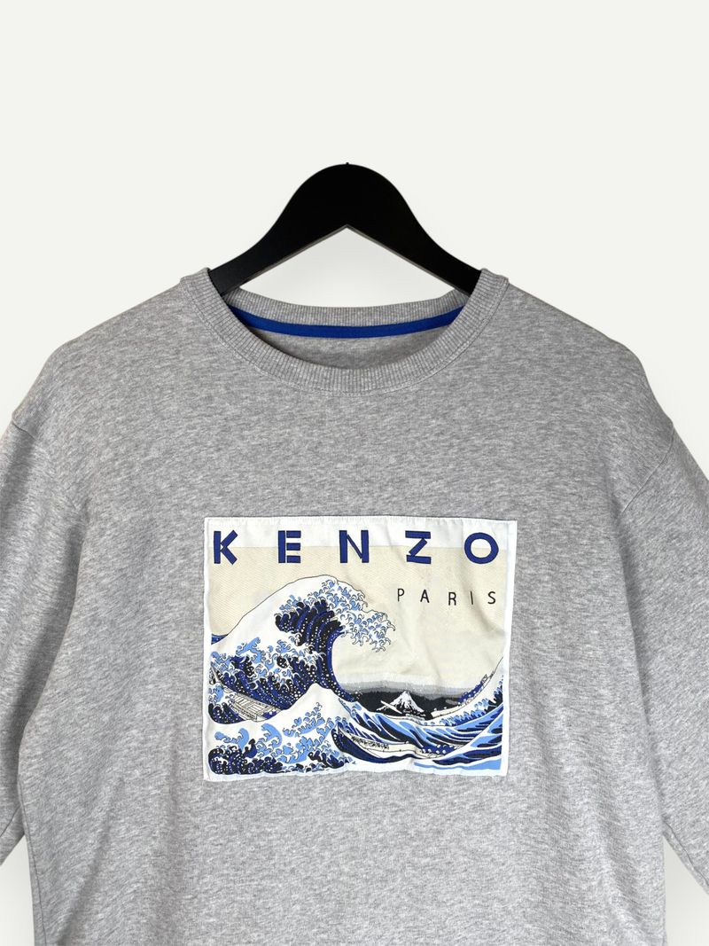 Grey Printed Crewneck