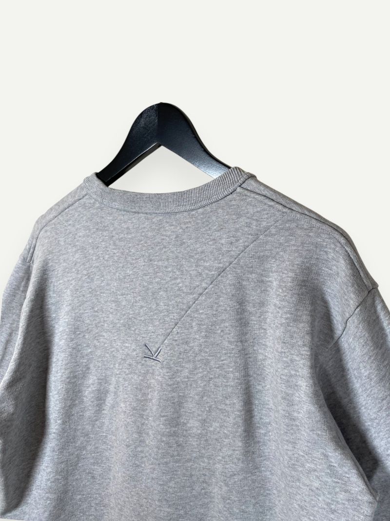 Grey Printed Crewneck