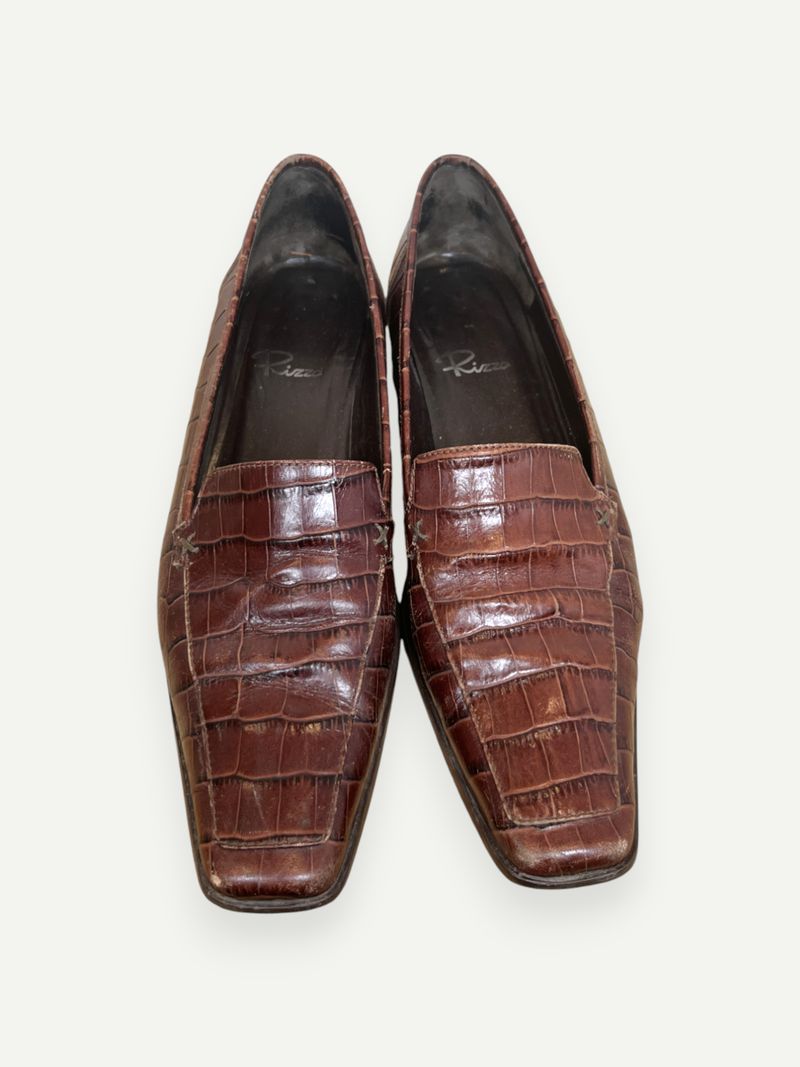 Brown Croc Loafers