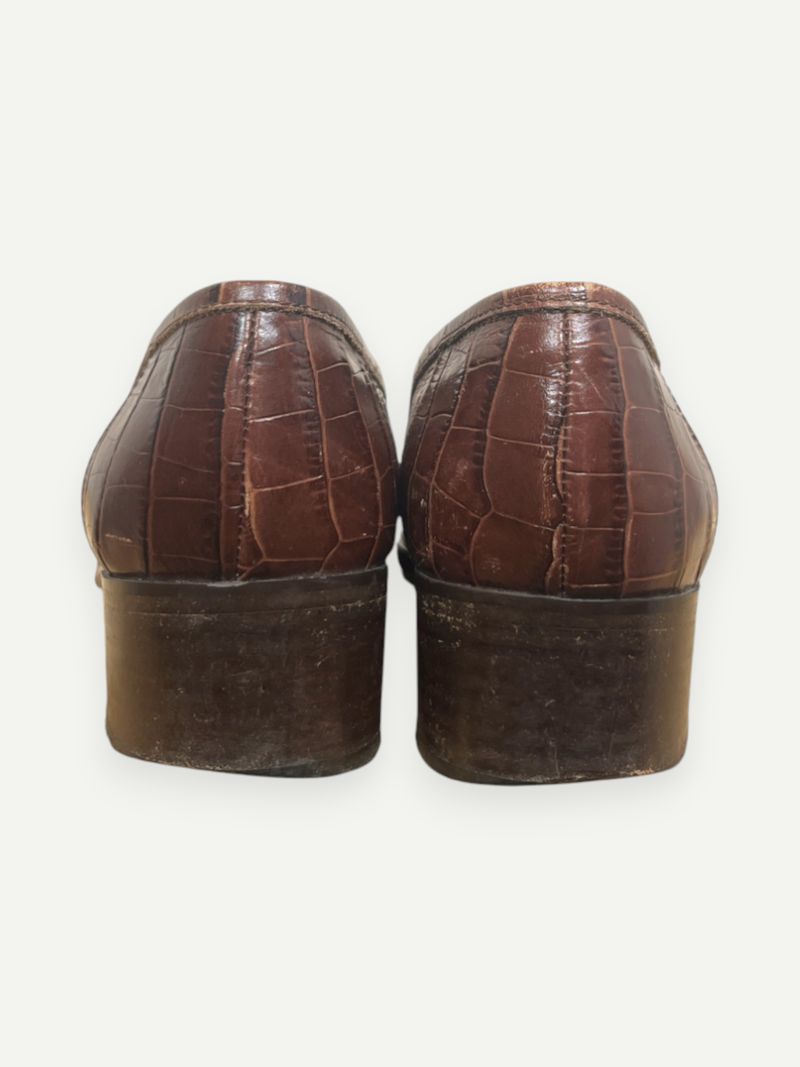 Brown Croc Loafers