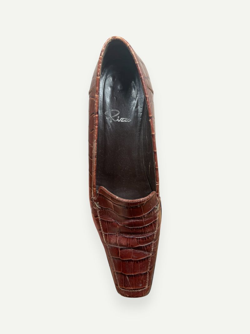 Brown Croc Loafers