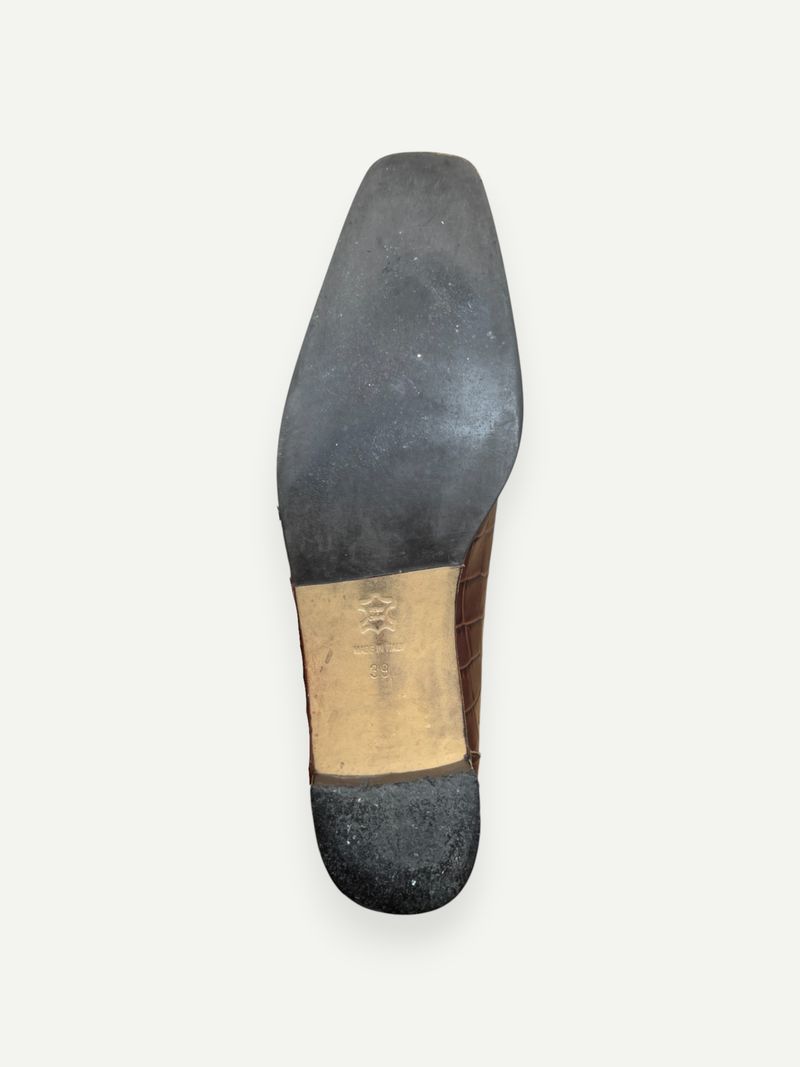 Brown Croc Loafers