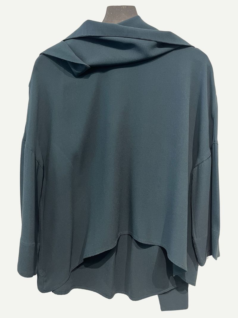 Dark Green Long Sleeve Top